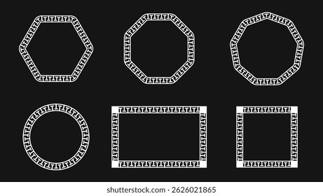 Set of Greek Pattern Design Shapes - Greek Pattern