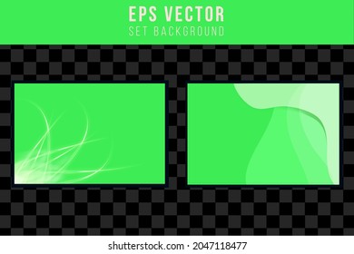 Conjunto de fondo abstracto verde con efecto de brillo brillante. puede utilizarse para afiches, banner de negocios, volante, publicidad, folleto, catálogo, web, sitio web, presentación, portada de libros