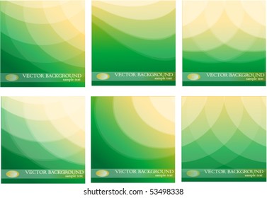 Set Of Green Background