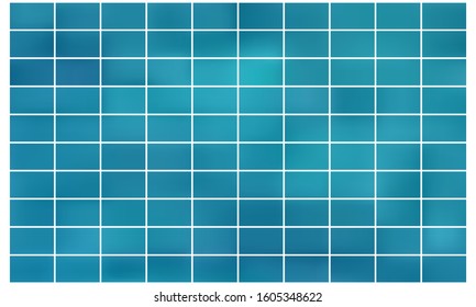 Set of green and blue vector gradients. Collection of nice looking and stylish rectangles.