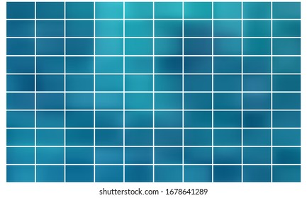 Set of green and blue vector gradients. Collection of nice looking and stylish rectangles.