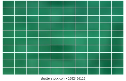 Set of green and blue vector gradients. Collection of nice looking and stylish rectangles.