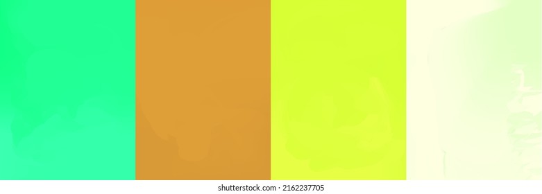 Conjunto de gradientes vectoriales verdes, marrones y amarillos. Colección de rectángulos elegantes y de diseño.