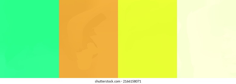 Set of green, brown and yellow vector gradients. Collection of nice looking and stylish rectangles.