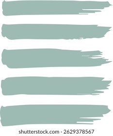 set green brush stroke collection