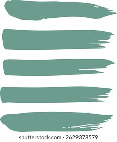 Establecer colección de trazo de pincel verde