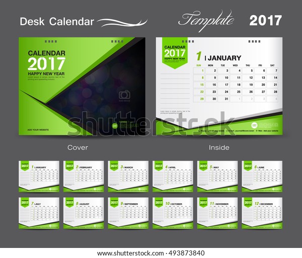 Desk Calendar 2017 Template from image.shutterstock.com