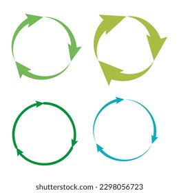 set of green eco icons