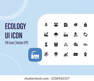 Set of green energy thin line icons. Icons for renewable energy, green technology. Design elements for you projects. Vector illustration