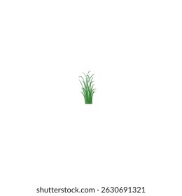 Set von grünen Gras-Vektorgrafik in verschiedenen Formen und Stilen für Landschaftsdesign