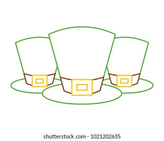 set of green hat of leprechaun accessory