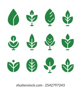 A set of green leaves and leaves free download