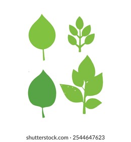 A set of green leaves and leaves free download