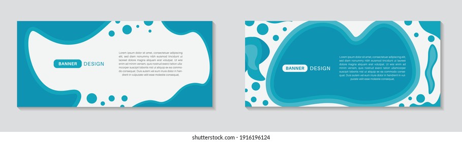 Diseño Web de Banner Fluid de Green Abstract 