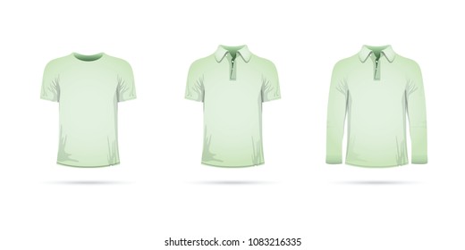 a set of green t-shirts