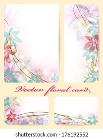 Set of greeting cards