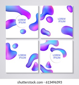 Set of greeting cards with abstract background, you can use it for your design, brochure, flyer, poster