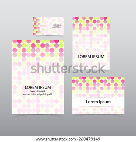 set greeting cards business cards flyer stock vector royalty free buisness greeting cards