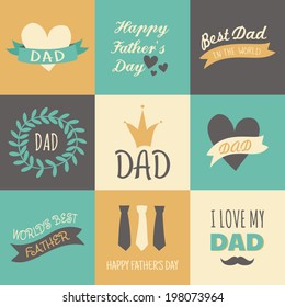 A set of greeting cards for Father's Day.