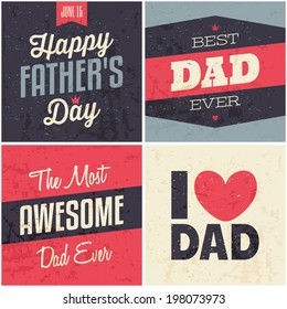 A set of greeting cards for Father's Day.