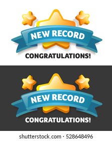 set greeting message in a pop-up for casual gaming on the new record