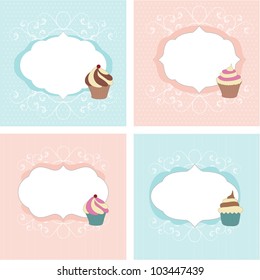Set of greetings cards