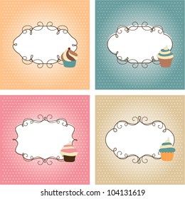 Set of greetings cards