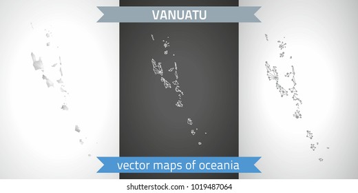  set of grey and silver mosaic 3d polygonal maps. Graphic vector triangle geometry outline shadow perspective maps