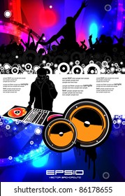 Set of group peoples dance vector.