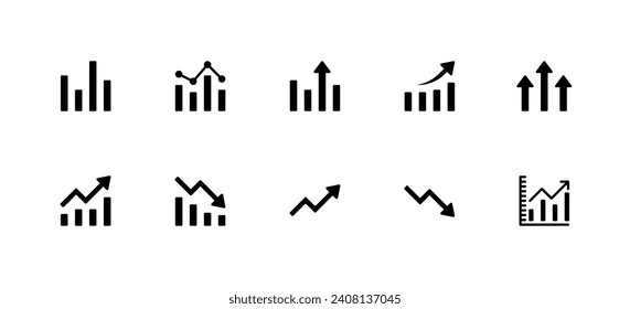 Set Of Growth Icons Vector Illustration