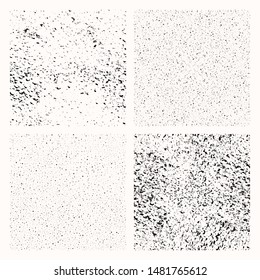 Set of grunge background, dirt texture. Seamless pattern, vector illustration, EPS 10