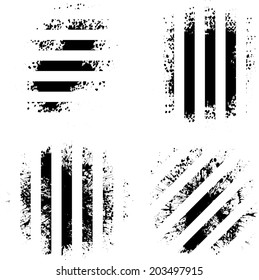Set of grunge background. Vector illustration.