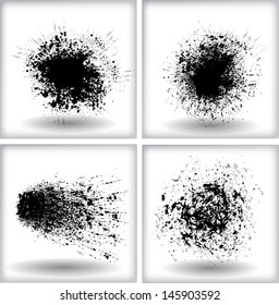 Set of grunge backgrounds 