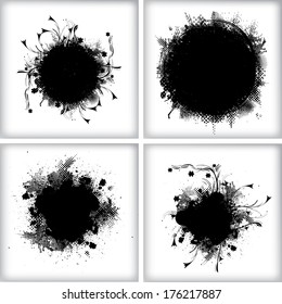 Set of grunge backgrounds 