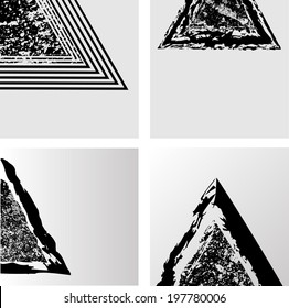 Set of grunge backgrounds