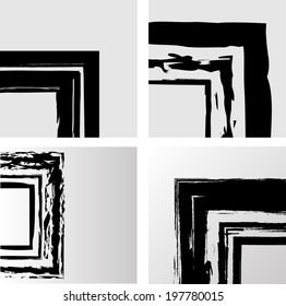 Set of grunge backgrounds