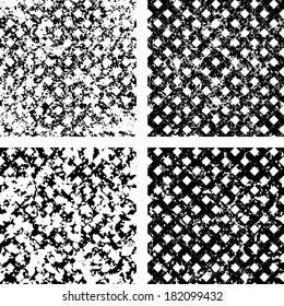 Set of grunge backgrounds. Vector illustration