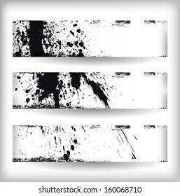 Set of grunge banners
