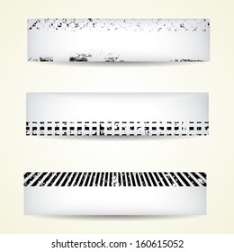 Set of grunge banners