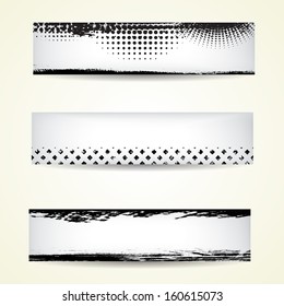 Set of grunge banners