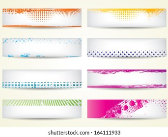 Set of grunge banners 