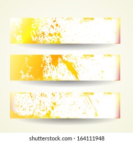 Set of grunge banners 