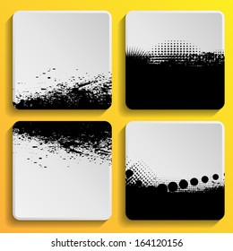 Set of grunge banners 