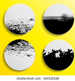 Set of grunge banners 