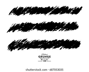 Set of grunge banners. Grunge backgrounds. Abstract vector template.