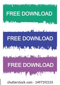 Set of grunge banners with text free download