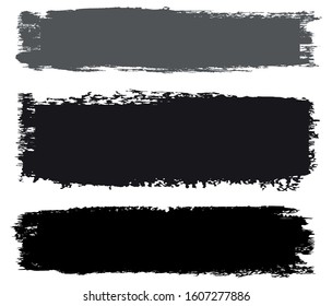 Set of grunge banners .Vector brush stroke banners.