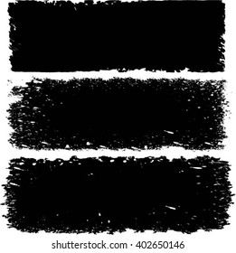 Set of grunge banners .Vector illustration.