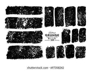 Set of grunge banners. Vector illustration.