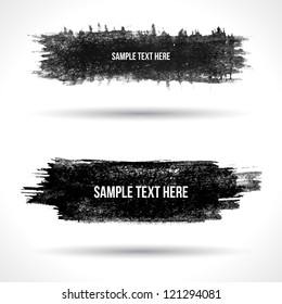 Set of grunge banners. Watercolor background. Retro background. Vintage background. Business background. Abstract background. Hand drawn. Texture background. Abstract shape